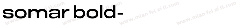 somar bold字体转换